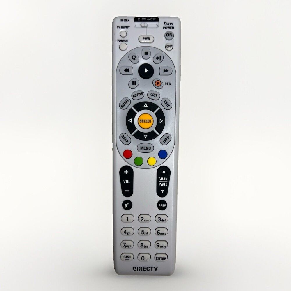 DIRECTV RC66RX RF-XMP R, H/HR & Above Universal Remote Control Working Direct TV